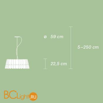 Подвесной светильник Fabbian Roofer F12 A05 43 - Схема