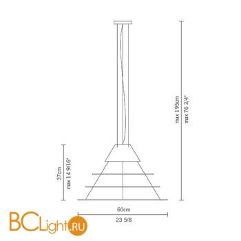 Подвесной светильник Fabbian Saturnina D25 A03 51 - Схема