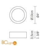 Спот (точечный светильник) Fabbian Sette W D54 G01 11 - Схема