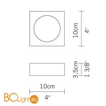 Спот (точечный светильник) Fabbian Sette W D54 G03 11 - Схема