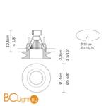 Встраиваемый светильник Fabbian Shivi D27 F01 01 - Схема