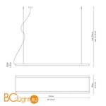 Подвесной светильник Fabbian Sky D40 A11 00 - Схема