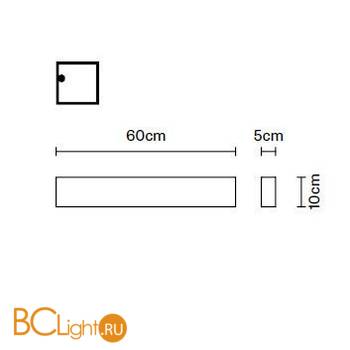 Настенный светильник Fabbian Slot F15 D02 61 - Схема