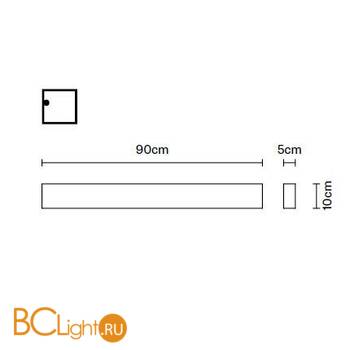 Настенный светильник Fabbian Slot F15 D04 01 - Схема