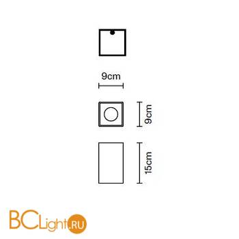 Спот (точечный светильник) Fabbian Slot F15 E02 61 - Схема