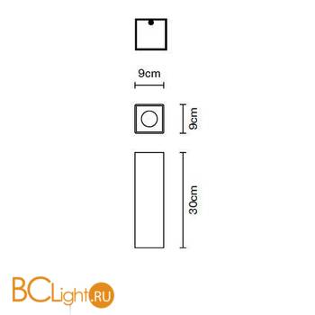 Спот (точечный светильник) Fabbian Slot F15 E04 61 - Схема