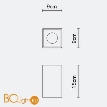 Потолочный светильник Fabbian Slot F15 E01 01 - Схема