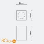 Потолочный светильник Fabbian Slot F15 E05 01 - Схема