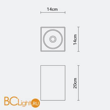 Потолочный светильник Fabbian Slot F15 E07 01 - Схема