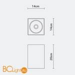 Потолочный светильник Fabbian Slot F15 E07 01 - Схема