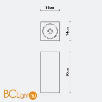 Потолочный светильник Fabbian Slot F15 E11 61 - Схема