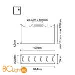 Подвесной светильник Fabbian Sospesa D42 A15 00 - Схема