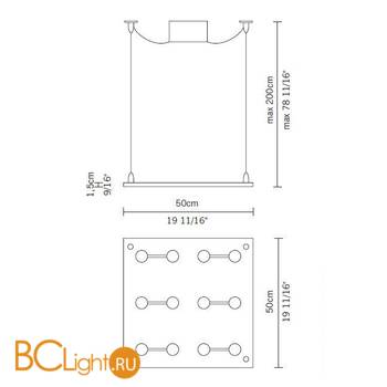 Подвесной светильник Fabbian Sospesa D42 A03 00 - Схема