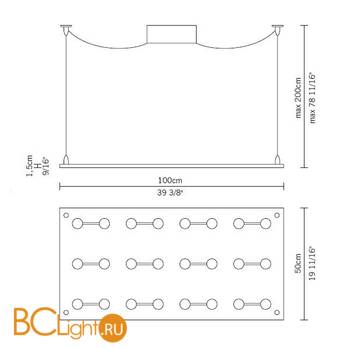 Подвесной светильник Fabbian Sospesa D42 A05 00 - Схема