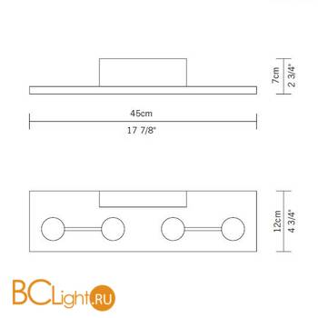 Настенный светильник Fabbian Sospesa D42 D01 00 - Схема