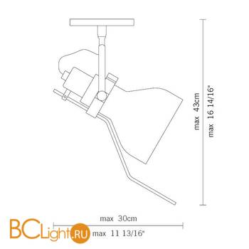 Спот (точечный светильник) Fabbian Star D37 E03 27 - Схема