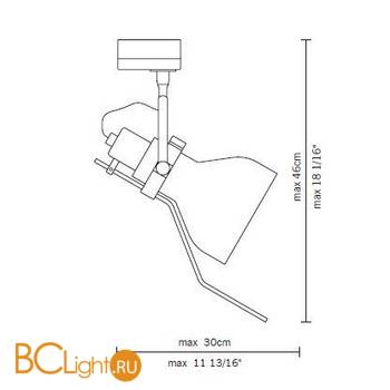 Трековый светильник Fabbian Star D37 J03 27 - Схема