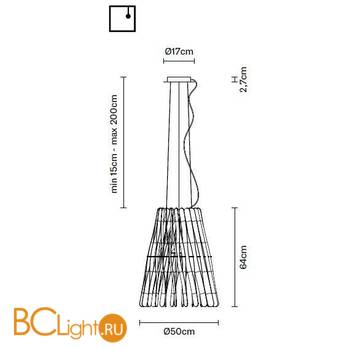 Подвесной светильник Fabbian Stick F23 A03 69 - Схема