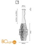 Подвесной светильник Fabbian Stick F23 A05 69 - Схема