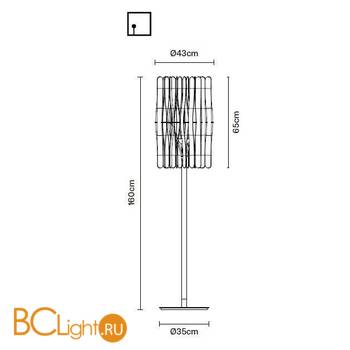 Торшер Fabbian Stick F23 C05 69 - Схема