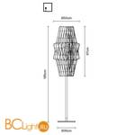 Торшер Fabbian Stick F23 C08 69 - Схема