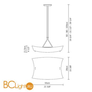 Потолочный светильник Fabbian Teorema D09 A01 01 - Схема