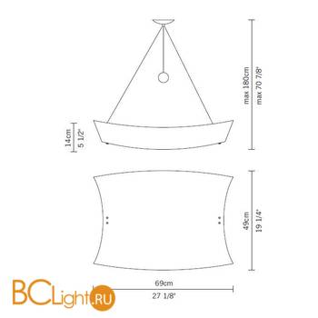 Подвесной светильник Fabbian Teorema D09 A15 01 - Схема
