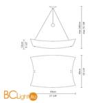 Подвесной светильник Fabbian Teorema D09 A15 01 - Схема