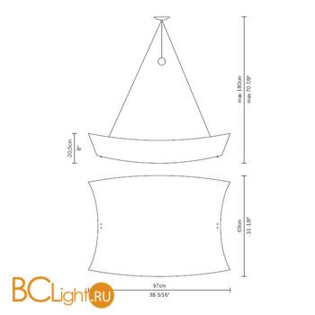 Подвесной светильник Fabbian Teorema D09 A17 01 - Схема
