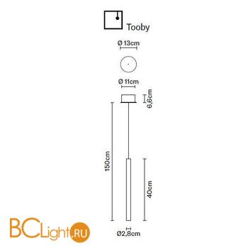 Подвесной светильник Fabbian Tooby F32 A01 00 - Схема