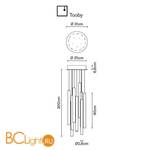 Подвесной светильник Fabbian Tooby F32 A03 00 - Схема