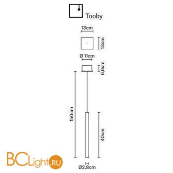 Подвесной светильник Fabbian Tooby F32 A06 00 - Схема