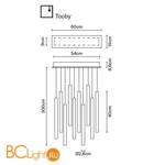 Подвесной светильник Fabbian Tooby F32 A08 00 - Схема