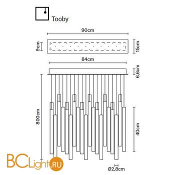 Подвесной светильник Fabbian Tooby F32 A10 00 - Схема