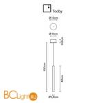 Подвесной светильник Fabbian Tooby F32 A11 00 - Схема