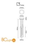 Подвесной светильник Fabbian Tooby F32 A12 00 - Схема