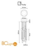 Подвесной светильник Fabbian Tooby F32 A13 00 - Схема