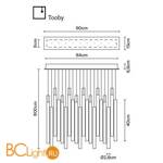 Подвесной светильник Fabbian Tooby F32 A20 00 - Схема
