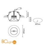 Встраиваемый спот (точечный светильник) Fabbian Tools F19 F60 41 - Схема