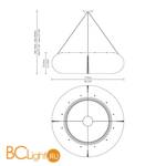 Подвесной светильник Fabbian Toroidale D71 A01 00 - Схема