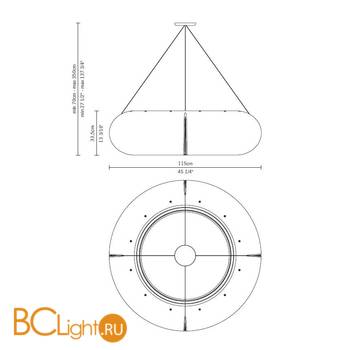 Подвесной светильник Fabbian Toroidale D71 A03 02 - Схема