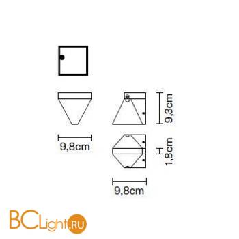 Настенный светильник Fabbian Tripla F41 D01 21 - Схема