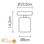 Спот Fabbian Tube D84 E05 01 - Схема