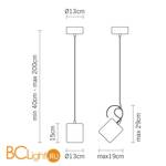 Спот (точечный светильник) Fabbian Tube D84 A09 01 - Схема