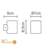 Спот (точечный светильник) Fabbian Tube D84 D01 01 - Схема