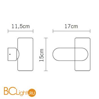 Спот (точечный светильник) Fabbian Tube D84 D17 60 - Схема