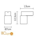 Спот (точечный светильник) Fabbian Tube D84 E01 01 - Схема