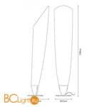 Напольный светильник Fabbian Vela D92 C03 01 - Схема