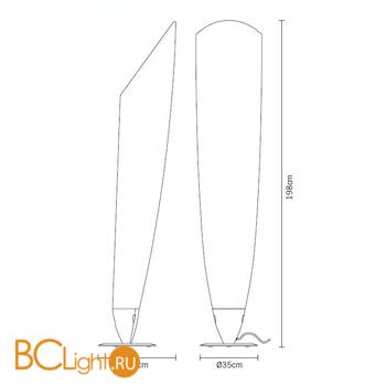 Напольный светильник Fabbian Vela D92 C07 01 - Схема
