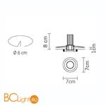 Встраиваемый светильник Fabbian Venere D55 F56 11 - Схема